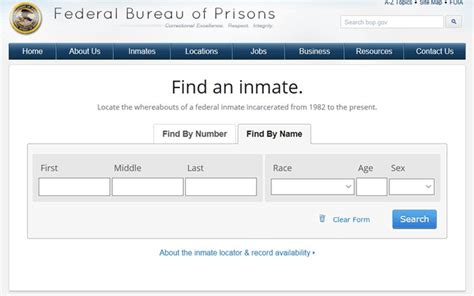 Most Popular Results. . Bop inmate locator